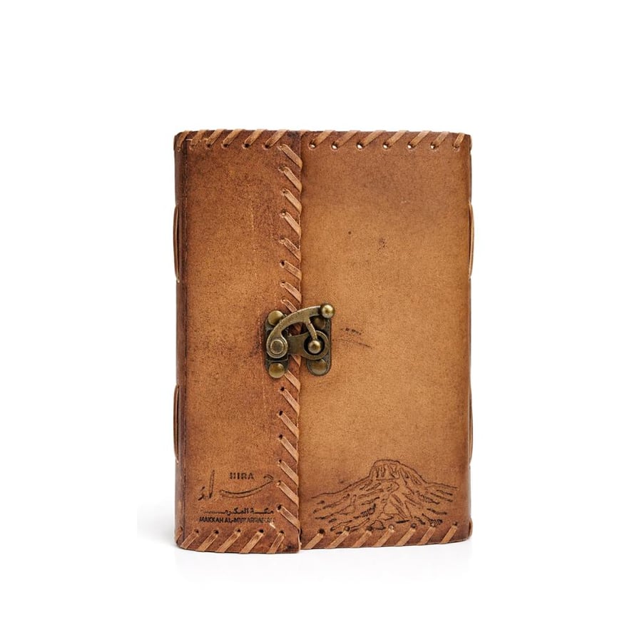 Hiraa embroidered leather notebook
