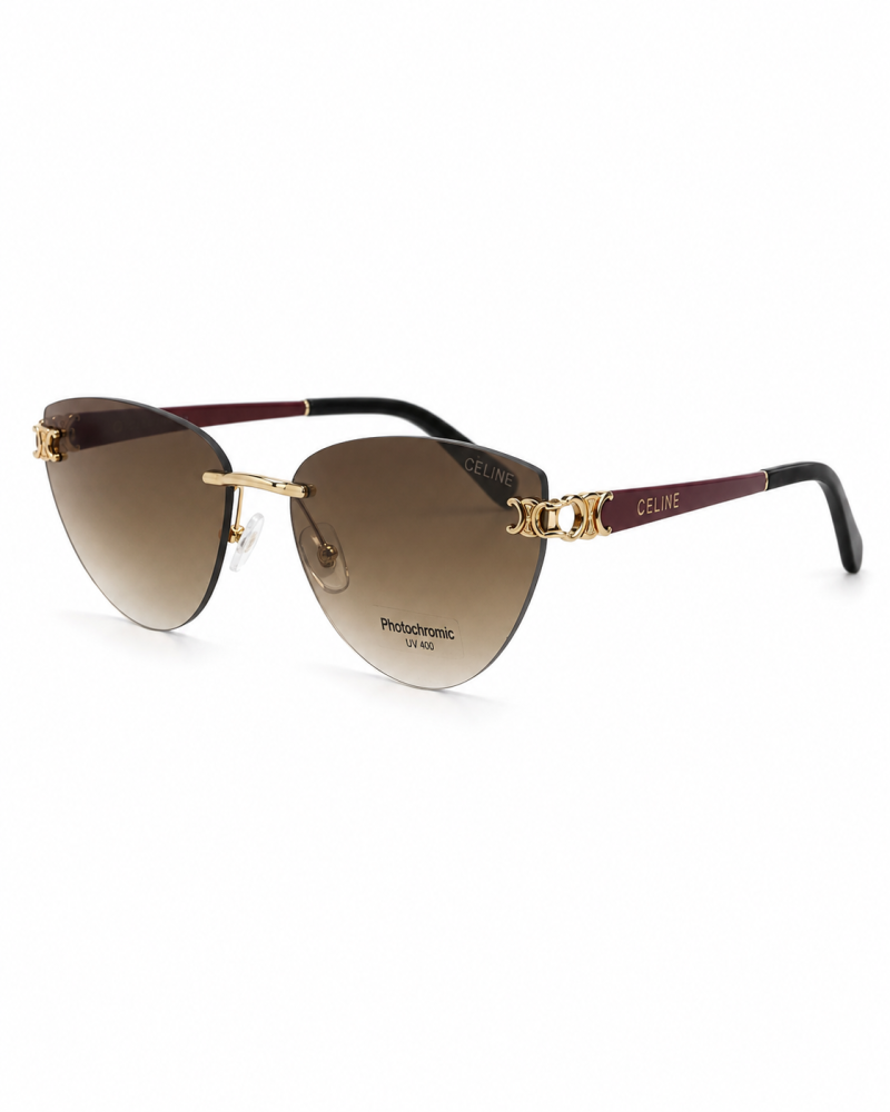 نظارة شمسية نسائية سيلين بدون إطار عدسات فوتوكروميك | Celine Women's Rimless Photochromic Sunglasses