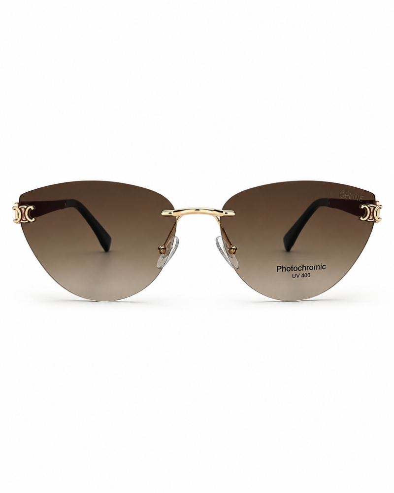 نظارة شمسية نسائية سيلين بدون إطار عدسات فوتوكروميك | Celine Women's Rimless Photochromic Sunglasses