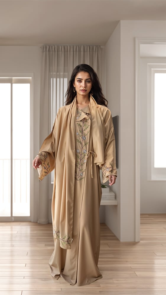 A prayer dress embroidered