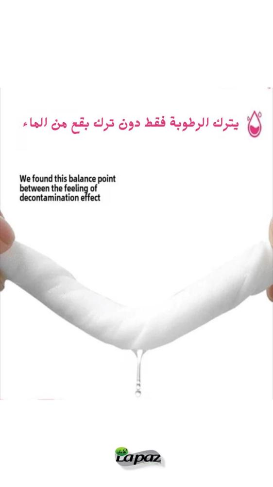 مناديل لاباز المبللة أسود – 12 عبوة × 10 مناديل فردية