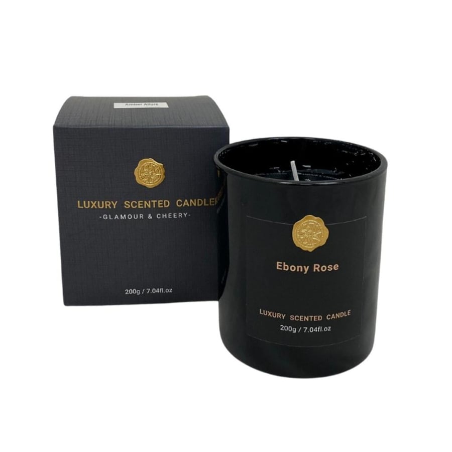 Black Shemagh Scent (Fragrant Glass) Ebony Rose Rose Ebony
