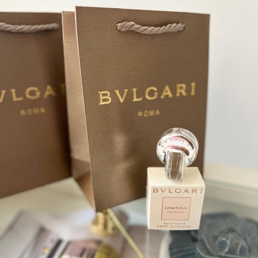 10 عطر بلغاري الاصلي ميني سكب مع كيس بلغاري
