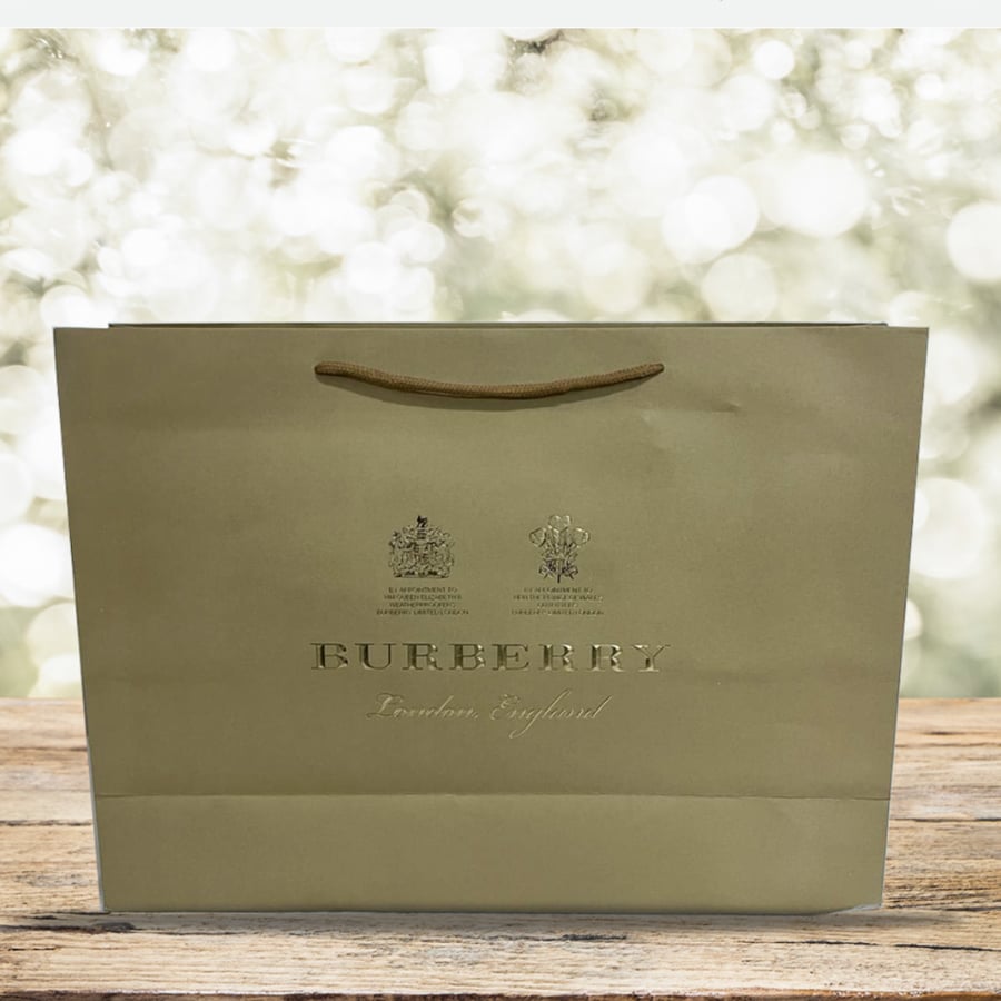 شنطة بربري جلد بيج BURBERRY Biege Leather Pouch