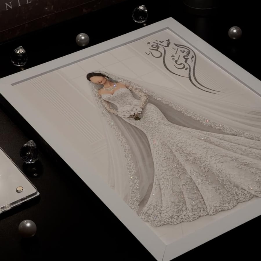 رسم فردي+تصوير+قليتر(مع إطار)