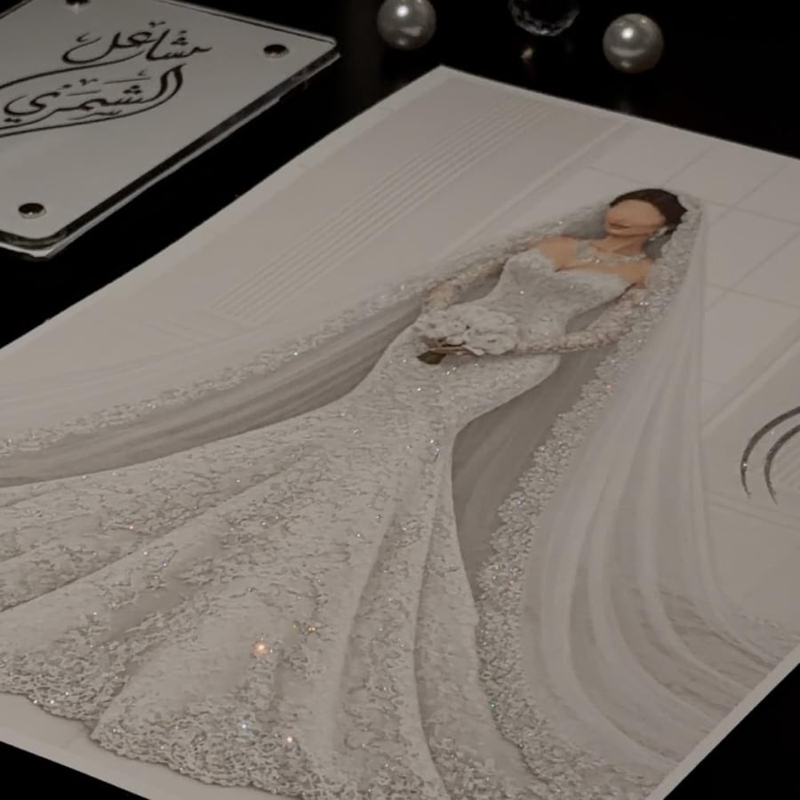 رسم فردي+تصوير+قليتر(مع إطار)