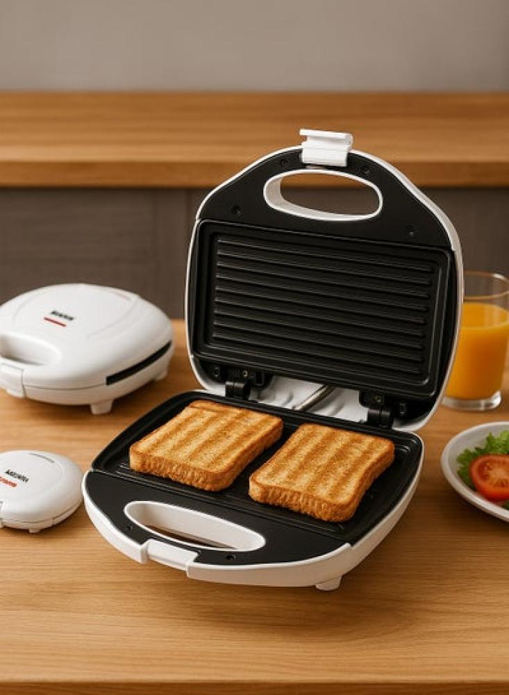 صانع سندويش هوم ماستر 750 واط أسود - HM-320