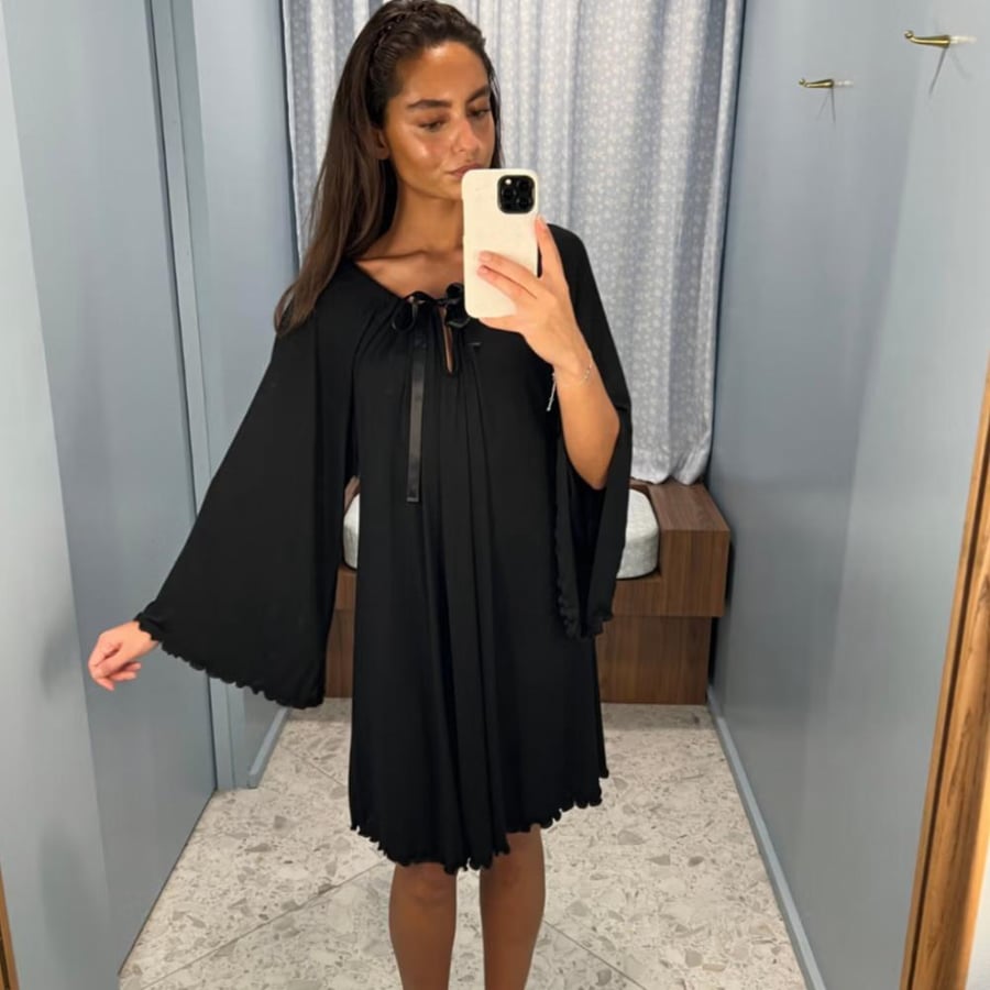 Djerf Avenue Bell Black Dress