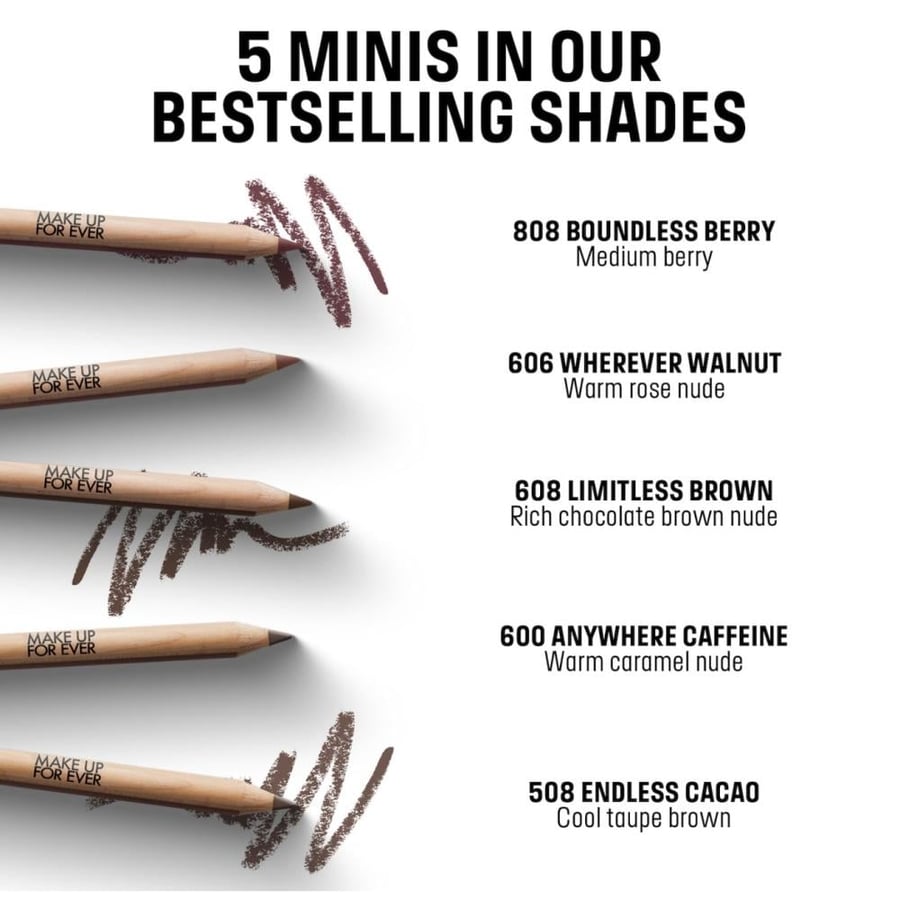 Make up for ever mini lip liners