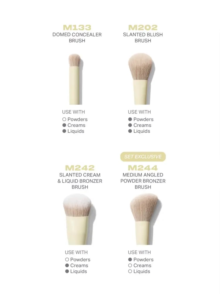 Morphe Buttery Blends 4-Piece Face Brush Set