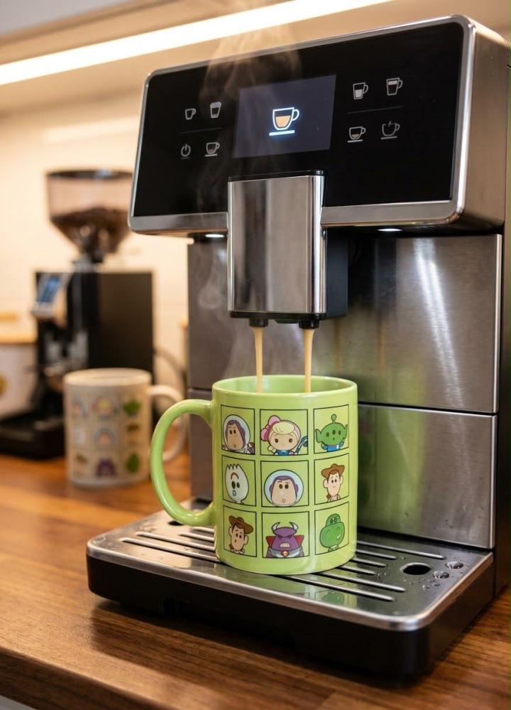 كوب سيراميك بتصميم شبكة شخصيات حكاية لعبة الكرتونية