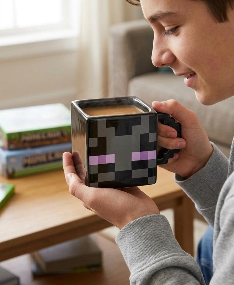 كوب سيراميك ثلاثي الأبعاد بتصميم شخصية الإندر مان من ماينكرافت