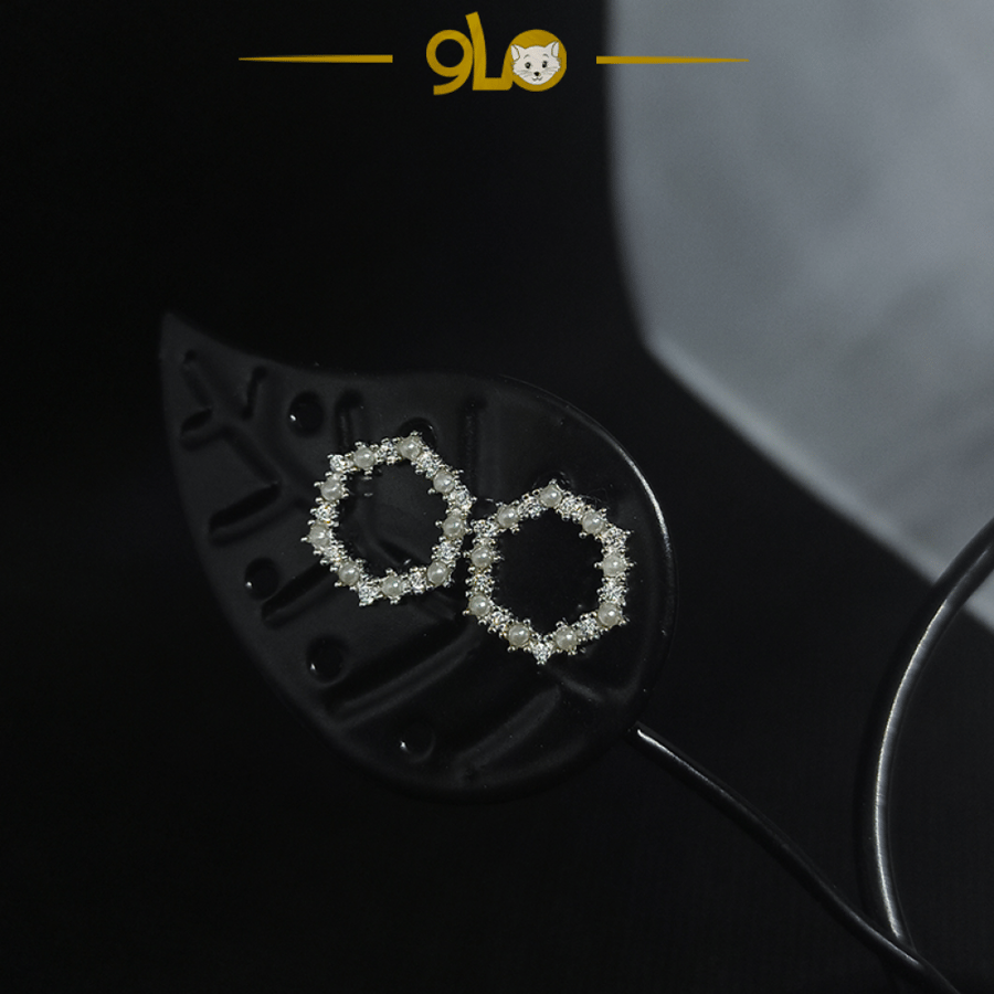 أقراط فضة موديل 9104