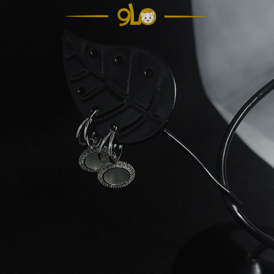 أقراط فضة موديل 9122