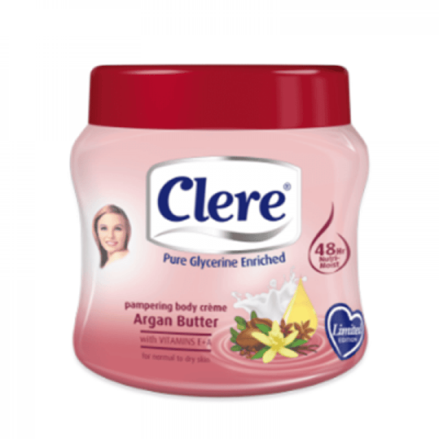 Clear Argan Butter Body Cream 500ml