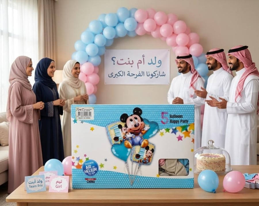 طقم بالون هيليوم ميكي و ميني ماوس