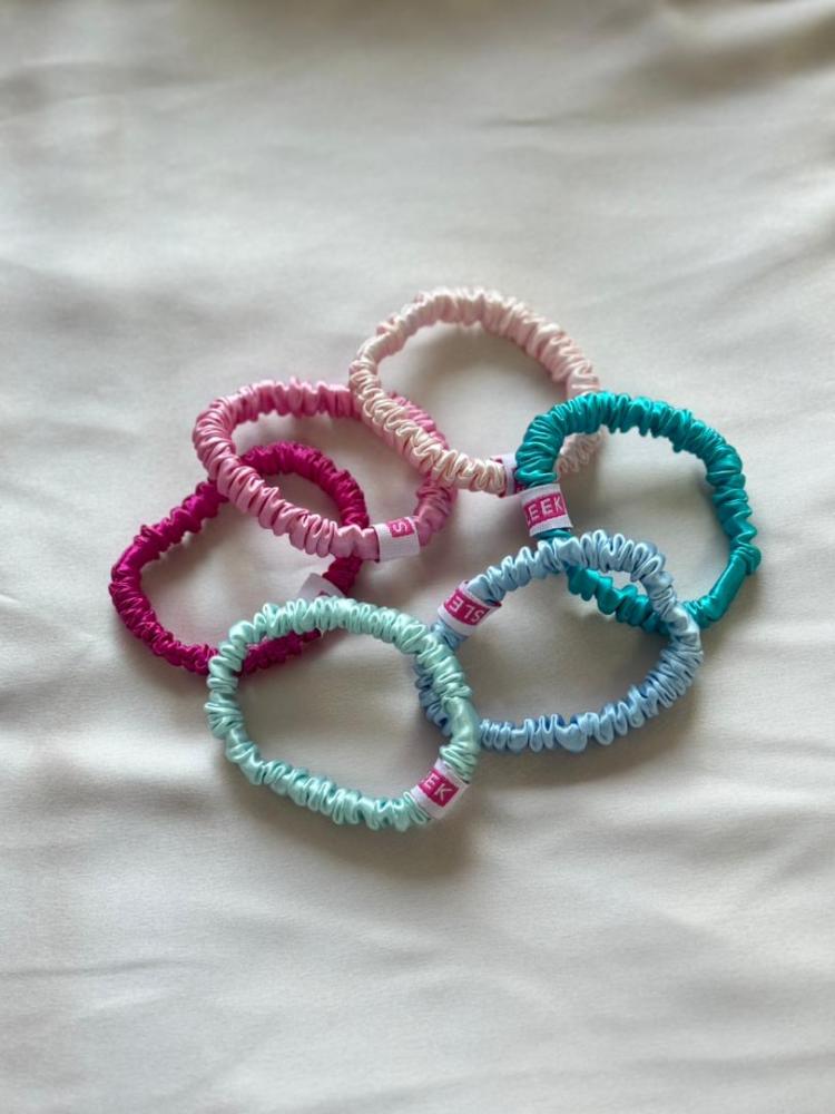 Blue hair ties set - 3 pieces