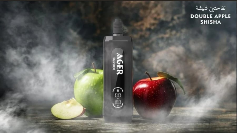 سحبة اجير اس كيو شيشة 22000 سحبة - AGER SQ 22000 PUFFS SHISHA