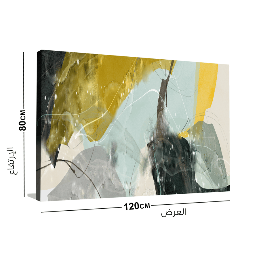 لوحة كانفس بتصميم تجريدي