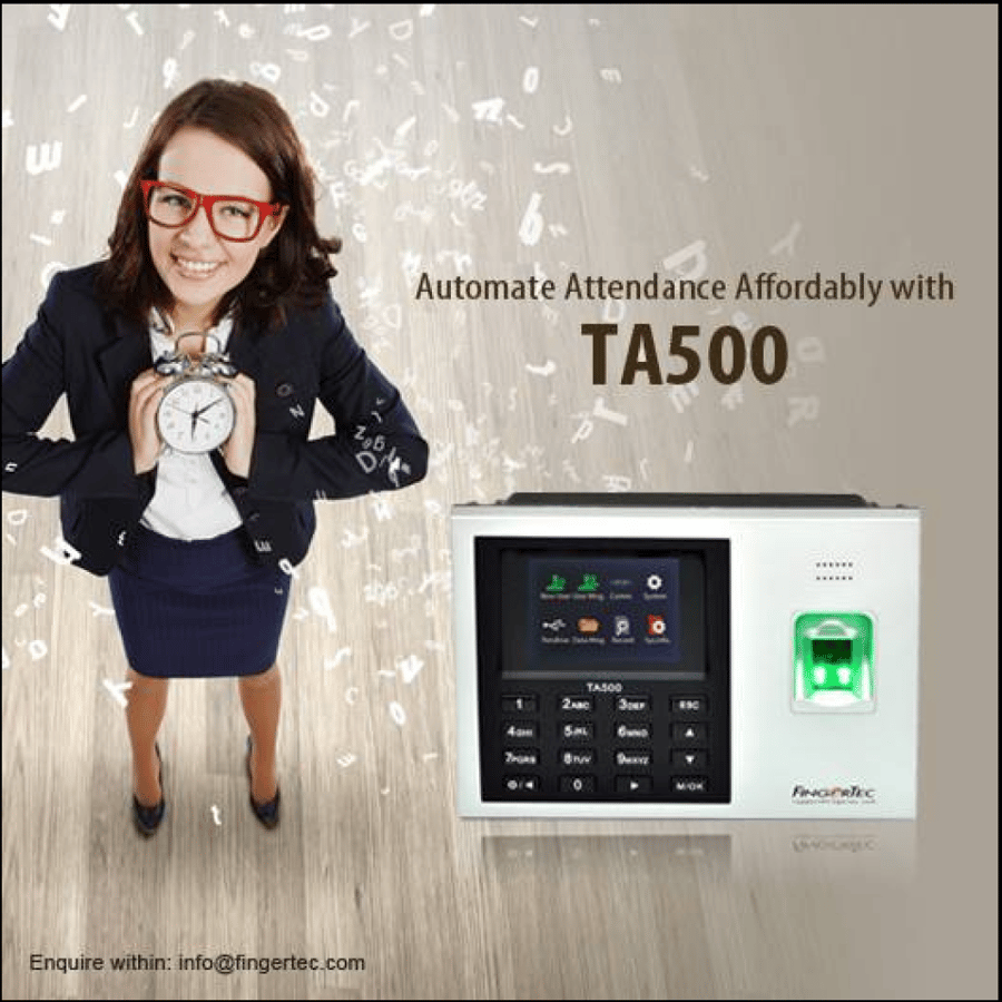FINGERTEC TA 500R BIOMETRICS ATTENDENCE