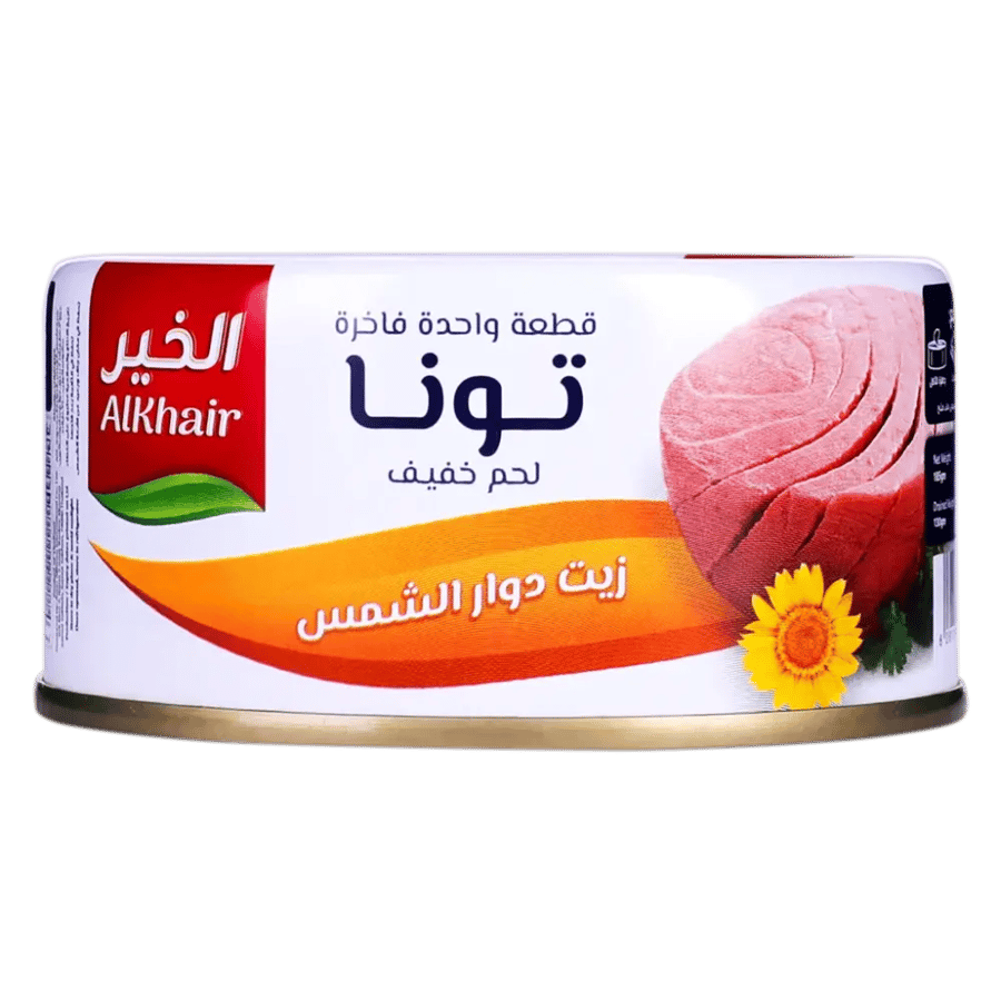 تونة بزيت دوار الشمس الخير 185 جم