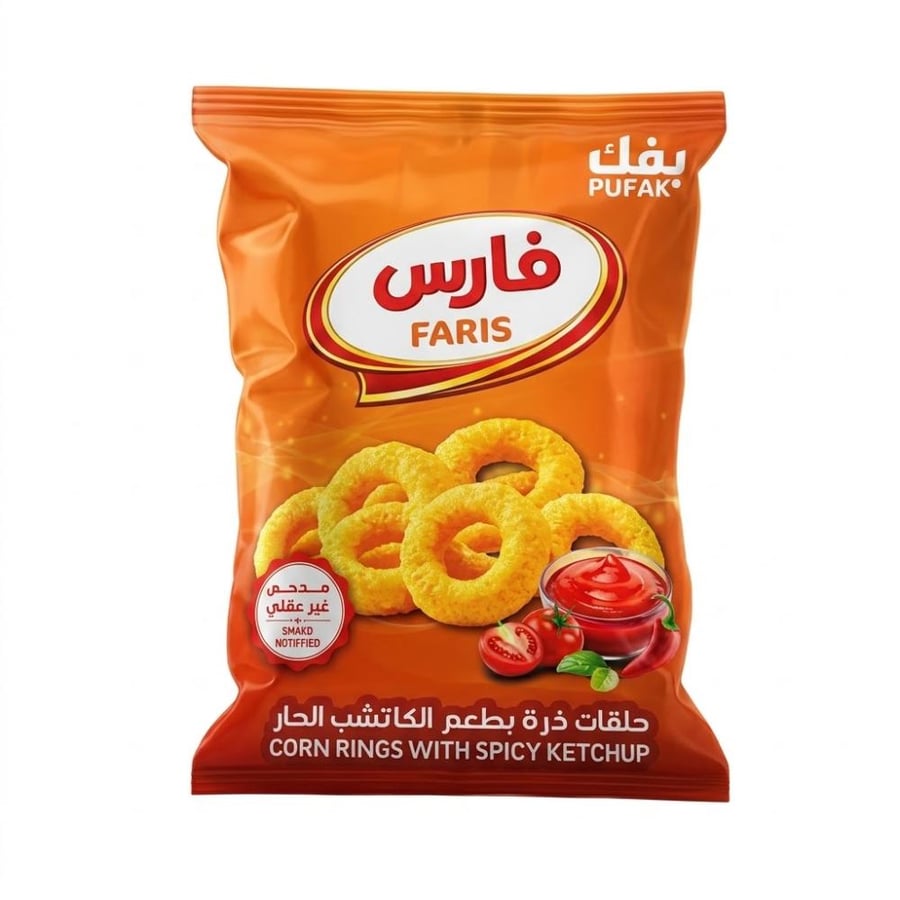 بفك فارس بطعم الكاتشب الحار 55جم