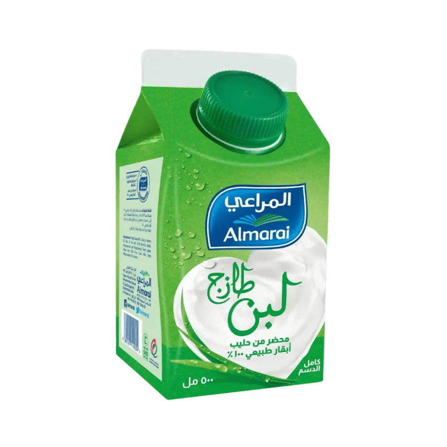 لبن المراعي كامل الدسم 500مل