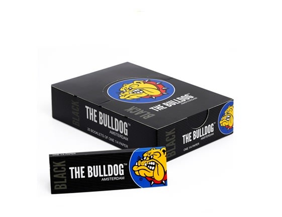 ورق لف صغير The BullDog Black Rolling Papers 1/4