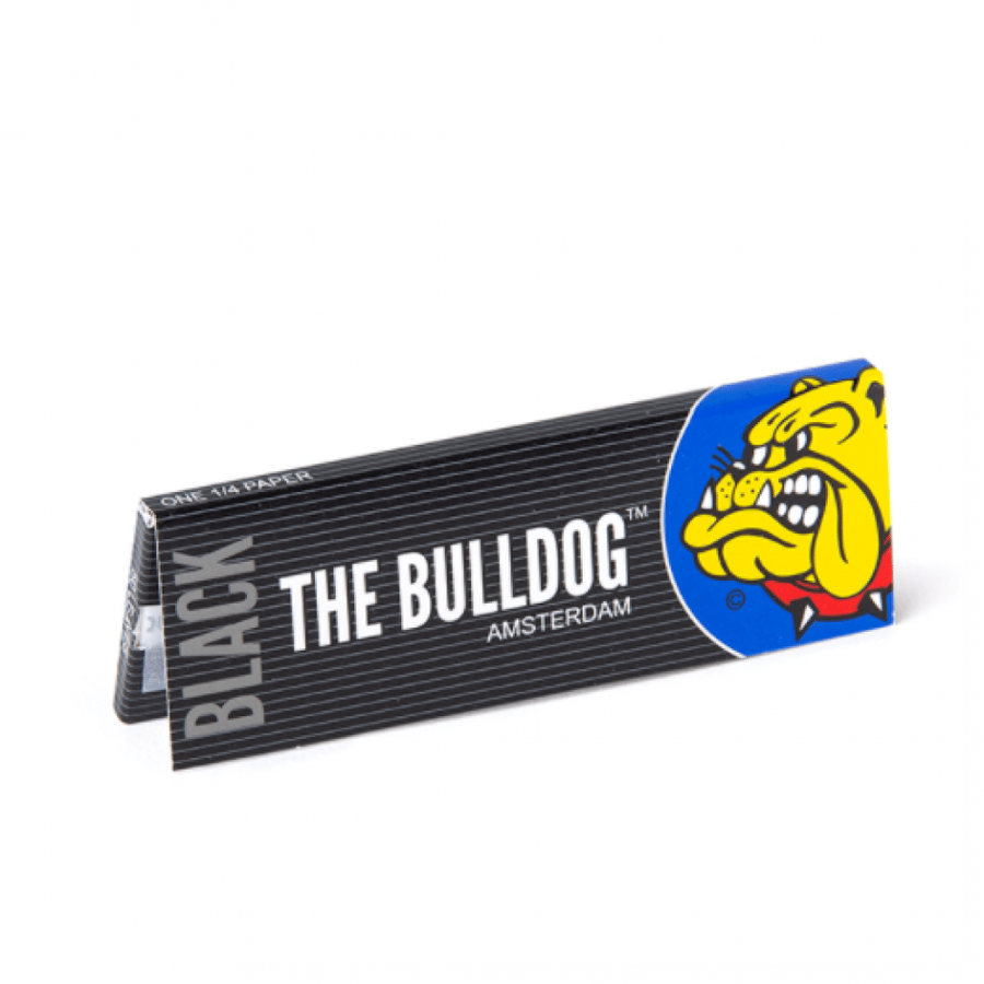 ورق لف صغير The BullDog Black Rolling Papers 1/4