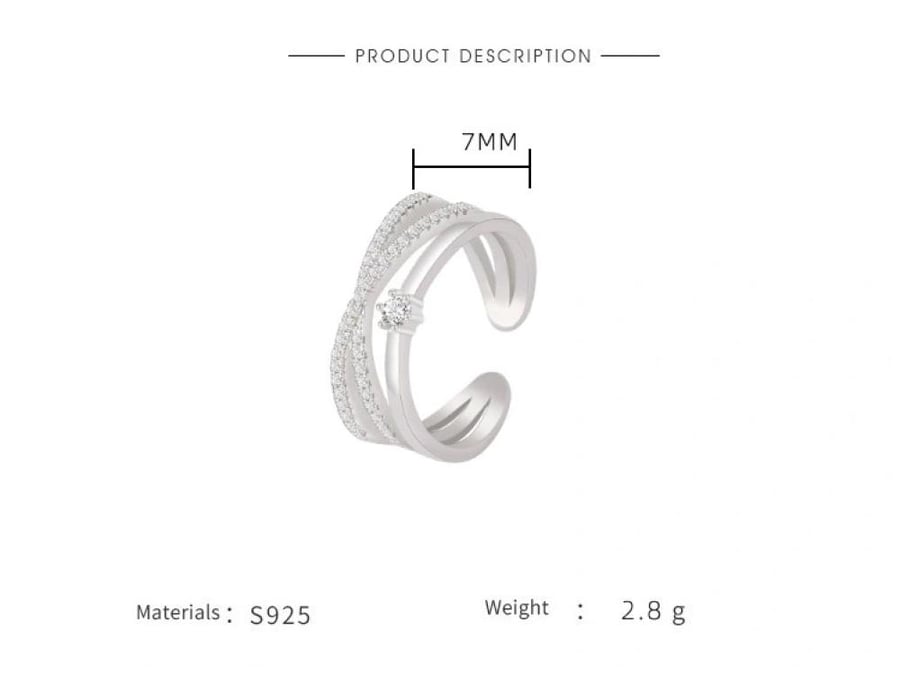 Cross Ring S925