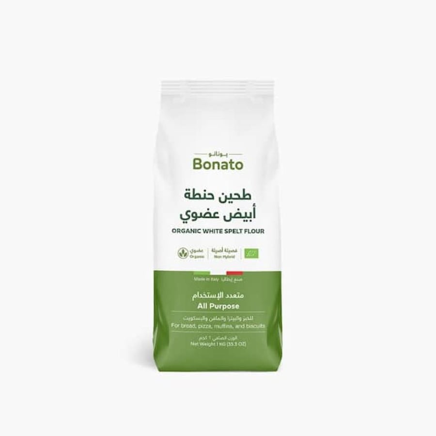 طحين حنطة أبيض عضوي متعدد الإستخدام 1كيلو