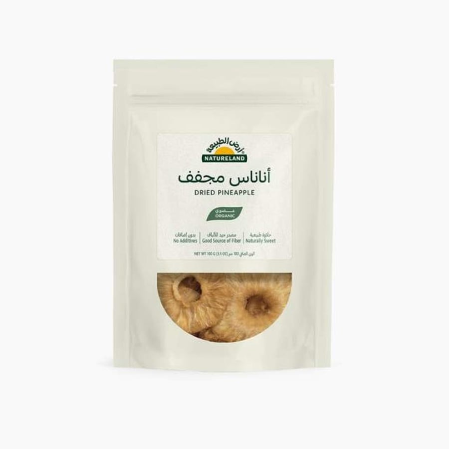 اناناس مجفف عضوي 100جم