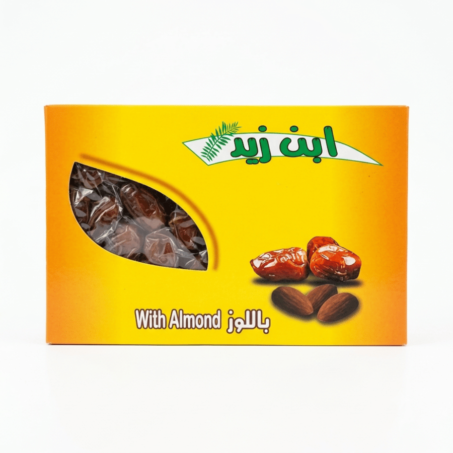 تمر خلاص باللوز 500 جم - غير عضوي