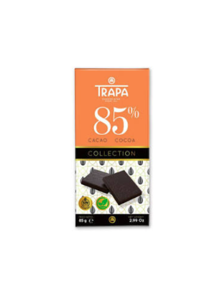 الواح شوكلاته داكنة 85% كاكاو 80 جم