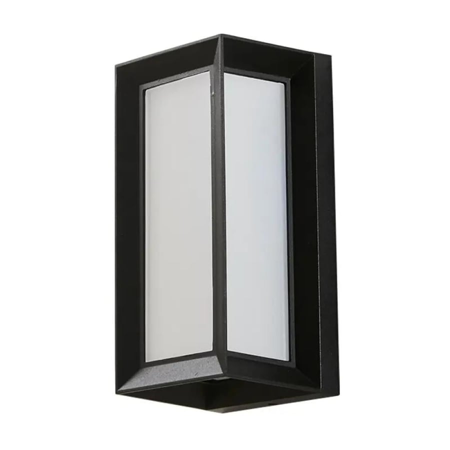 جداري خارجي LED مربع زاوية 30 واط بإضاءة صفراء وجرم أسود IP66