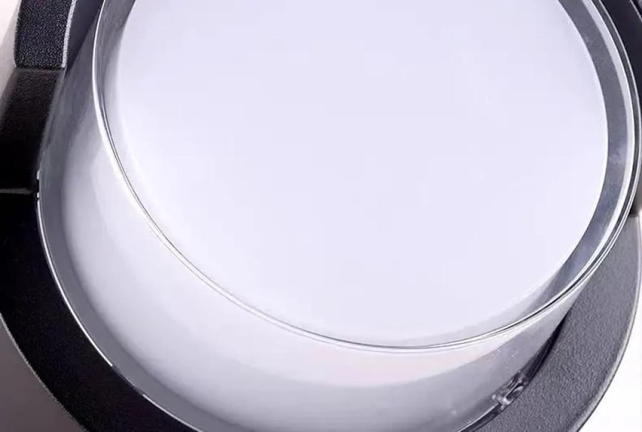 جداري خارجي LED دائري 5 واط بإضاءة صفراء وجرم أسود IP66
