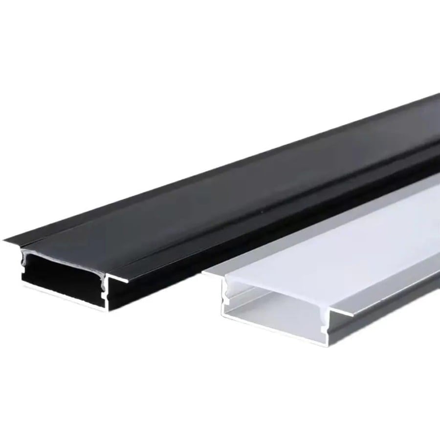 بروفايل ألمنيوم 20م×3 سم  بدون شفة لون اسود بطول 3 متر    XT-455-BK