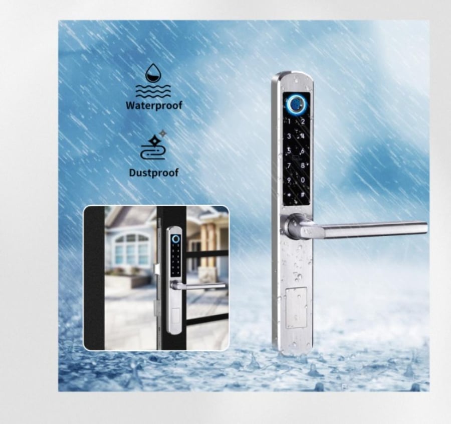 قفل ذكي بمقبض قصير لأبواب السحاب IP65 والمساحات الضيقة