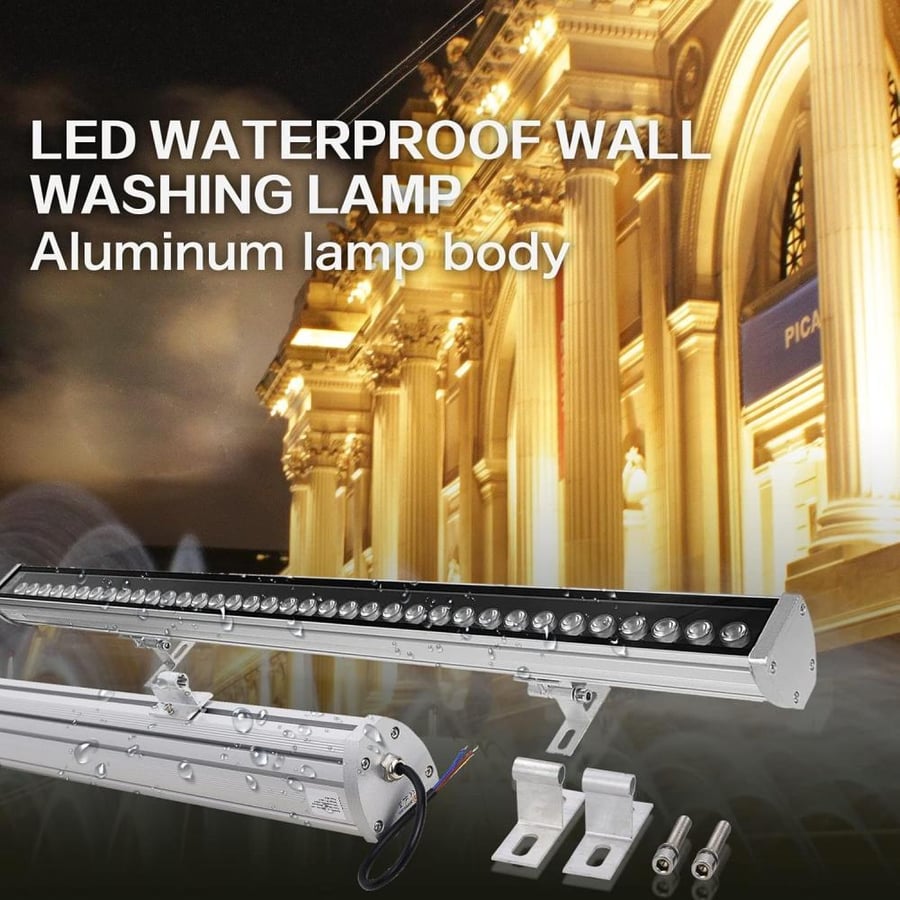 إضاءة أرضية/جدارية خارجية مستطيلة LED من الألومنيوم IP67 ضمان 3 سنوات