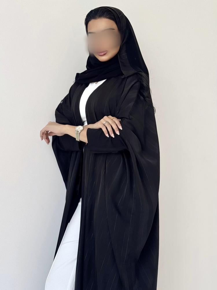 عباية كريب مقلم نص بشت