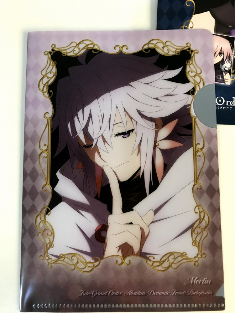 ملف A6 وبوست كارد ل شخصية مريلين من Fate/Grand Order