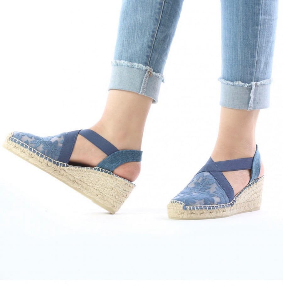 Beige Blue Terra F Sandals