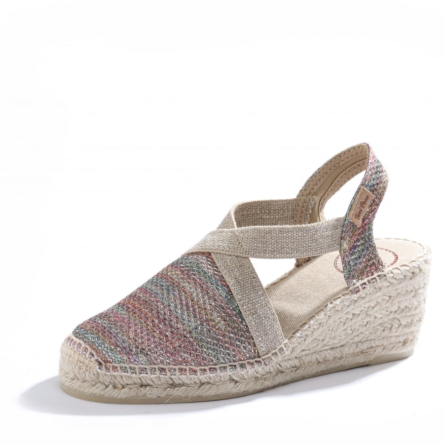 Toni Pons Shiny Wedge Sandal - TRITON