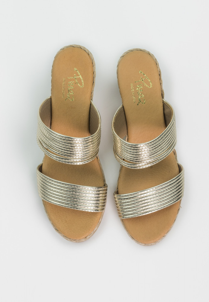 Pinaz gold strappy high sandals