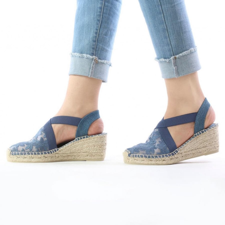 Beige Blue Terra F Sandals
