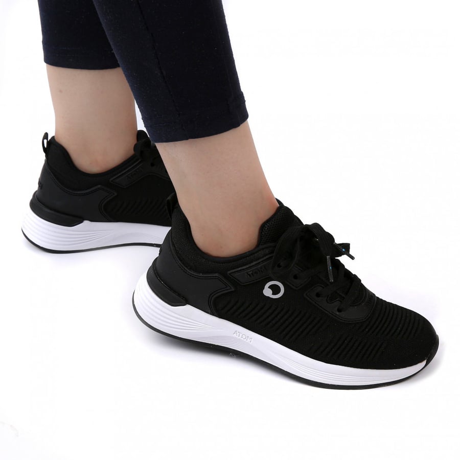Fluches textured black high top sneakers