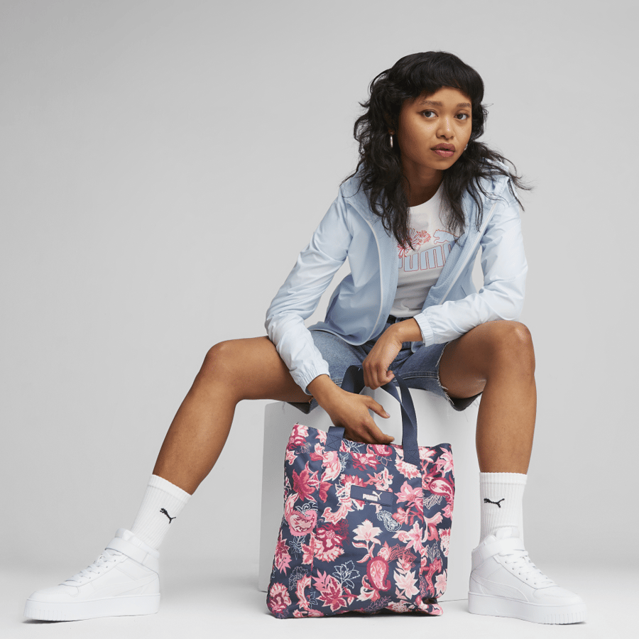 Core Pop Shopper Persian Blue-floral AOP