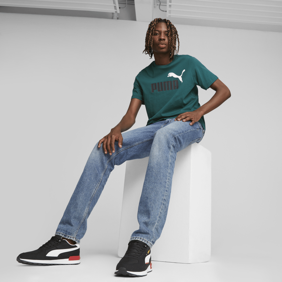 ESS+ 2 Col Logo Tee Malachite