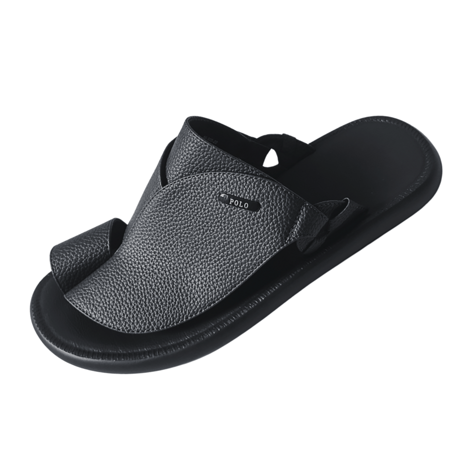 Elegant black Polo shoe