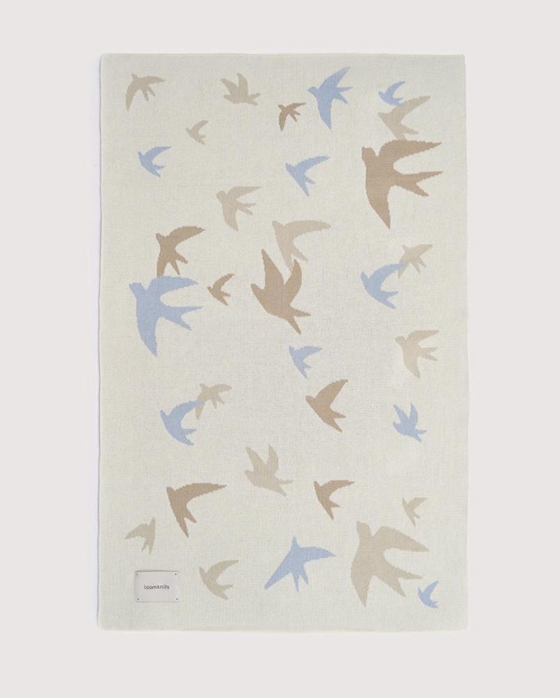 Birds Blanket (80x120 cm) Creamy